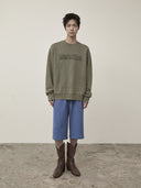 BACK POCKET GLITTER BERMUDA SWEATPANTS FOR MEN IN BLUE image 9