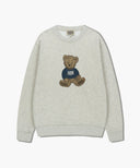 DOODLE BEAR SWEATSHIRT IN OATMEAL image 6