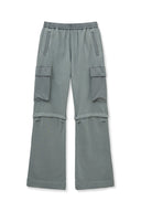 PIGMENT DYED CARGO PANTS FOR WOMEN IN LIGHT GRAY image 13