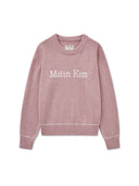 COLOR TRIM LINE LOGO PULLOVER IN IVORY image 13