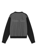 BACK LOGO SEE THROUGH CARDIGAN FOR MEN IN BLACK image 2
