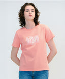 W CLASSIC LOGO TEE IN CORAL PINK image 1
