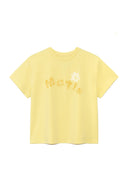 BUBBLY GRAPHIC PRINTING TOP IN LIGHT YELLOW image 9