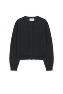 BACK LOGO SHEER CARDIGAN FOR WOMEN IN BLACK image 1