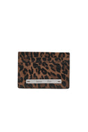 LEOPARD VINTAGE CARD WALLET IN CHARCOAL GREY image 1