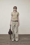 SIDE PINTUCK POINT PANTS IN CHARCOAL GREY image 17