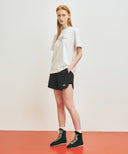 MARITHE SPORT W DOUBLE-LAYER SHORTS IN BLACK