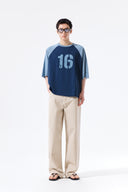 SIDE TAB WASHED COTTON PANTS IN CHARCOAL GREY image 9