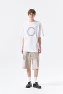 MATIN KIM CIRCLE LOGO TOP FOR MEN IN WHITE image 18