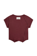 TWIST POINT SLIM TOP IN BURGUNDY image 2