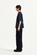 RAW CUT GRAFFITI LOGO TOP IN NAVY image 11