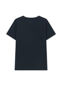 LABEL DETAIL SLIM FIT TOP IN NAVY image 2