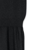 LAYERED TIE HALTER NECK KNIT TOP IN BLACK image 10