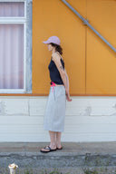 STRING HALTER NECK TANK TOP IN BLACK image 7