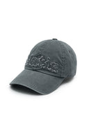 ROUGH CUT APPLIQUE BALL CAP IN LIGHT BEIGE image 6