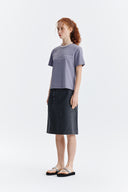 LOGO POINT LETTERING GRAPHIC TOP IN PURPLE image 5