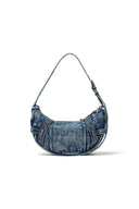 MATIN WASHED DENIM MINI HOBO BAG IN BLUE image 2