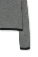 ESSENTIAL BOAT NECK KNIT TOP IN BLACK image 15
