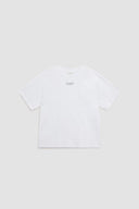 LOGO EMBROIDERY OVERSIZE TOP IN WHITE image 2