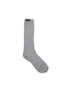 SMALL LOGO POINT RIBBED SOCKS IN GRAY image 1