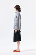 MATIN KIM LOGO COATING JUMPER IN DARK GRAY image 18