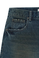 CARPENTER BERMUDA DENIM PANTS IN CHARCOAL GREY image 15
