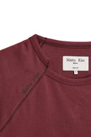 TWIST POINT SLIM TOP IN BURGUNDY image 13