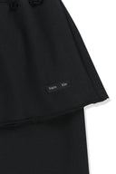 LAYERED SKIRT JERSEY PANTS IN BLACK image 3