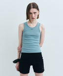 W U NECK SLEEVELESS IN WHITE image 6