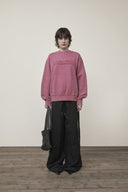 VINTAGE COLOR DYING LOGO SWEATSHIRT IN PINK image 11