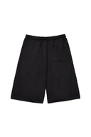 BACK POCKET GLITTER BERMUDA SWEATPANTS FOR MEN IN BLACK image 2