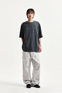 DISTRESSED LOGO TOP IN CHARCOAL GREY image 8