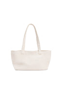 MATIN LOGO CANVAS WIDE SHOULDER BAG IN IVORY image 7