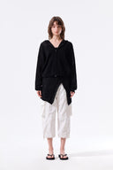 MESH LOGO WRAP MINI SKIRT IN BLACK image 11