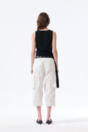 HEM TIE DETAIL SLEEVELESS TOP IN BLACK image 19