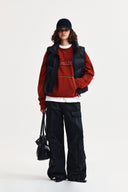 UNBALANCE QUILTED DOWN VEST FOR WOMEN IN BLACK image 18