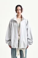 BACK LOGO HIGH NECK JUMPER IN LIGHT GRAY image 18