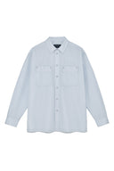 POCKET FOLDOVER SHIRT FOR MEN IN CHARCOAL GREY image 12