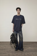 VINTAGE LOGO GRAPHIC TOP IN NAVY image 10