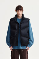 UNBALANCE QUILTED DOWN VEST FOR MEN IN BLACK image 11