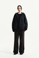 BACK LOGO HOODY WIND BREAKER IN BLACK image 10