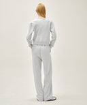 W BASIC FOLD-OVER SWEAT PANTS IN LIGHT HEATHER GREY image 5