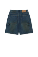 CARPENTER BERMUDA DENIM PANTS IN BLUE image 13