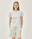 W SMALL REGULAR LOGO TEE IN WHITE image 11