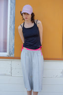 STRING HALTER NECK TANK TOP IN BLACK image 10