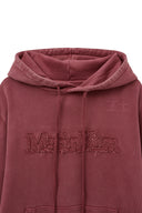 VINTAGE COLOR DYING LOGO HOODY IN RED image 15