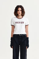 STUD LOGO RINGER TOP IN WHITE image 15