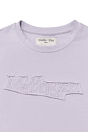 APPLIQUE LOGO PATCH TOP IN LILAC image 14
