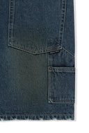 CARPENTER BERMUDA DENIM PANTS IN CHARCOAL GREY image 5