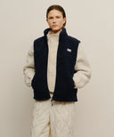 MARITHÉ SPORT FLEECE VEST IN NAVY image 14